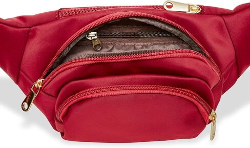 Zodaca Black Extra Large Fanny Pack, Plus Size Crossbody Bag with Adjustable Belt Straps, Fits 34-60 Inch Waist (Expands to 5XL) in Saudi Arabia