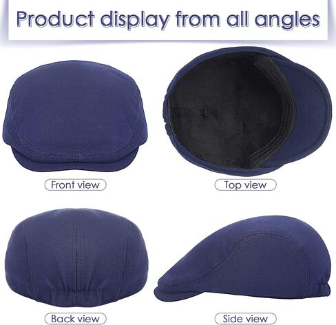 3 Pieces Newsboy Men's Hat Soft Stretch Fit Men Cap Cabbie Driving Cap for Men in Kuwait