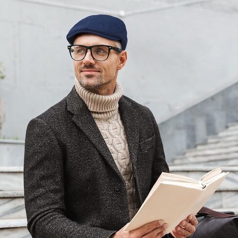 3 Pieces Newsboy Men's Hat Soft Stretch Fit Men Cap Cabbie Driving Cap for Men in Kuwait