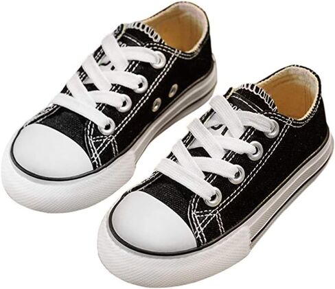 iFANS Boys and Girl Low Top Canvas Kids Lace up Sneakers in Kuwait