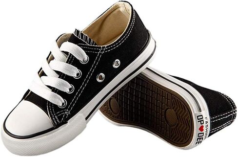 iFANS Boys and Girl Low Top Canvas Kids Lace up Sneakers in Kuwait