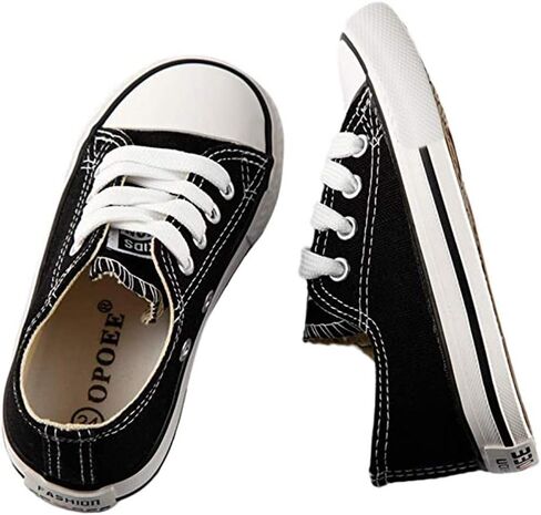 iFANS Boys and Girl Low Top Canvas Kids Lace up Sneakers in Kuwait