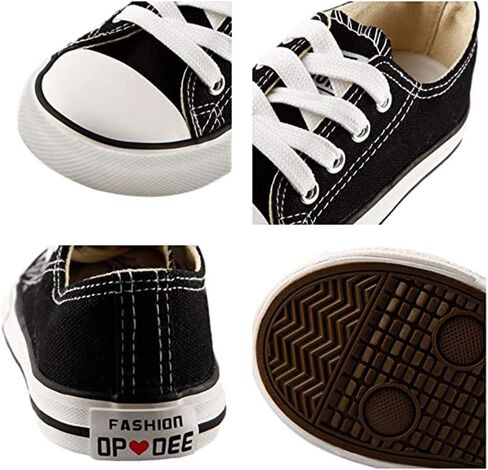 iFANS Boys and Girl Low Top Canvas Kids Lace up Sneakers in Kuwait
