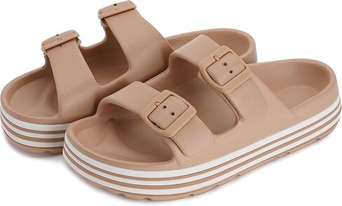 صندل نسائي من BRONAX بحزام قابل للتعديل مع دعم للقوس in Kuwait