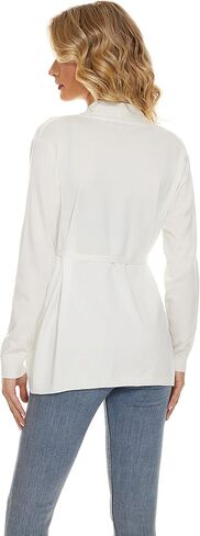 Satuun Women's Casual Open Front Lightweight Cardigan Long Sleeve Breathable Soft Drape Duster in Kuwait