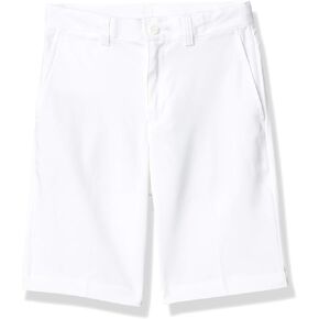 سروال قصير للأولاد PGA TOUR مقاس 9 بوصات Motionflux مطاطي مسطح من الأمام in Kuwait