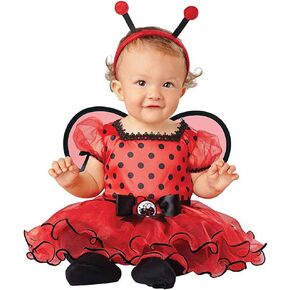 Seasons Infant Baby Girls Ladybug Dress with Tutu Skirt Halloween Costume (12-18 Months) Red Black in Kuwait