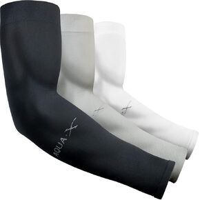 beister 3 Pairs UV Protection Cooling Arm Sleeves for Women Men, Sunblock Protective Long Arm Cover Warmer (One size fit all, 3 Pairs (Black))