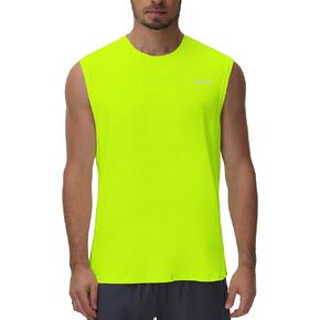Cakulo Men's Workout Swim Sleeveless Shirts Quick Dry Beach Pool Tech Running Athletic Exercise Muscle Tank Top Big and Tall