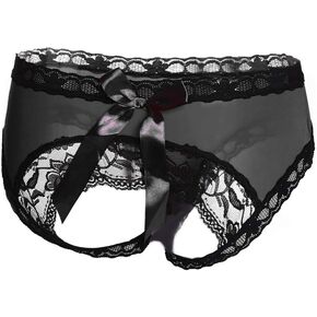 Sexy Lace Panties for Women Bowknot Briefs Midnight Lingerie Hipster Underwear