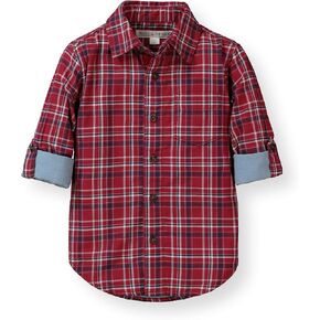 Hope & Henry Boys' Convertible Double Weave Long Sleeve Button Down Shirt in Saudi Arabia