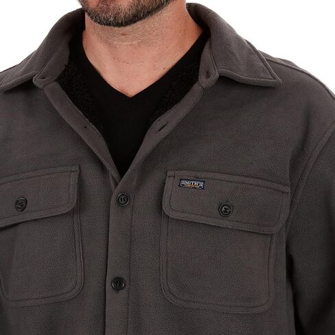 Smith's Workwear Men's Sherpa Lined Fleece Shirt Jacket in Saudi Arabia