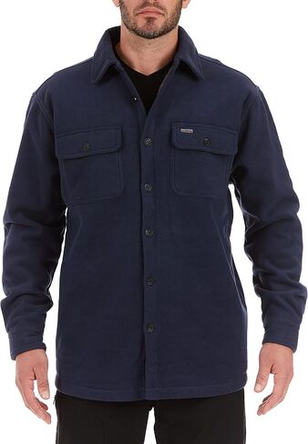Smith's Workwear Men's Sherpa Lined Fleece Shirt Jacket in Saudi Arabia