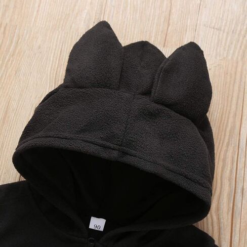 Weixinbuy Toddler Baby Boy's Girl's Halloween Costume Bat Style Cosplay Clothes Set Winter Outerwear Hooded Coat in Saudi Arabia