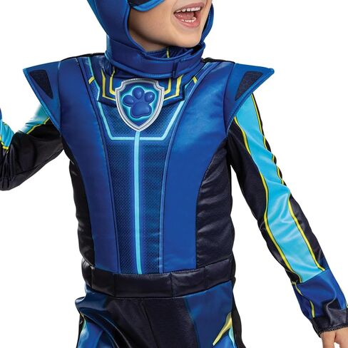 Chase Deluxe Toddler Costume, Official Paw Patrol Halloween Outfit with Armor and Headpiece for Kids, Size (3T-4T) in Saudi Arabia