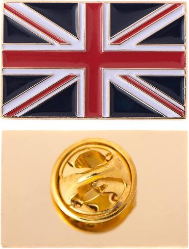 United Kingdom Flag Lapel Pin Enamel UK Country Made of Metal Souvenir Hat Men Women Patriotic Great Britain (Rectangle Pin) in Saudi Arabia