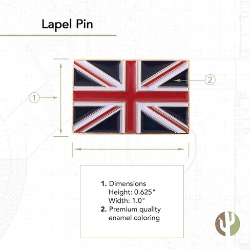 United Kingdom Flag Lapel Pin Enamel UK Country Made of Metal Souvenir Hat Men Women Patriotic Great Britain (Rectangle Pin) in Saudi Arabia