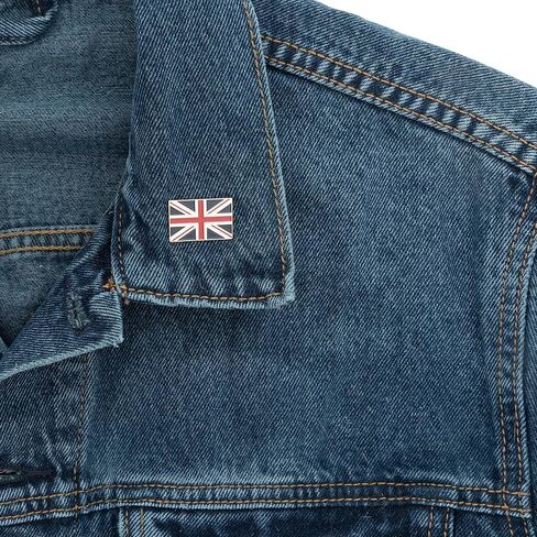United Kingdom Flag Lapel Pin Enamel UK Country Made of Metal Souvenir Hat Men Women Patriotic Great Britain (Rectangle Pin) in Saudi Arabia