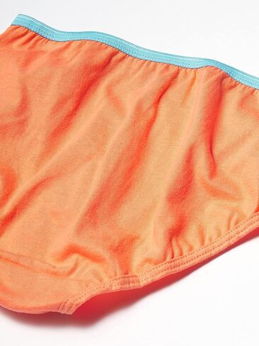 Hanes الفتيات Hanes سراويل داخلية بدون علامات قطن 100% للفتيات، متوفرة 10 و20 قطعة ملابس داخلية على طراز بيكيني، متنوعة، الولايات المتحدة in Kuwait
