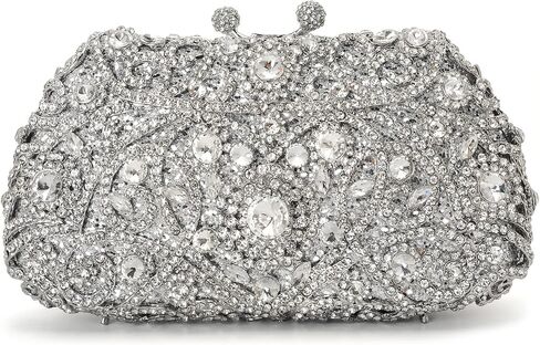MOSSMON Formal Rhinestone Crystal Clutch Evening Wedding Bag For Women in Saudi Arabia