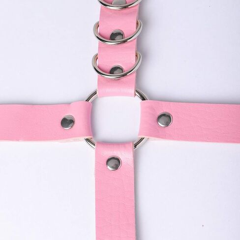 Eigso Women Harness Garters Waist Belt Faux Leather Leg Ring Gothic Punk Style Body Caged Adjustable in Saudi Arabia