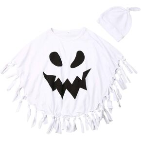 Thorn Tree Halloweens Baby Boys Girls Suit Ghost Robe Fancy Party Costume Toddler Clothes Baby Hats 2PCS Outfits Set in Saudi Arabia
