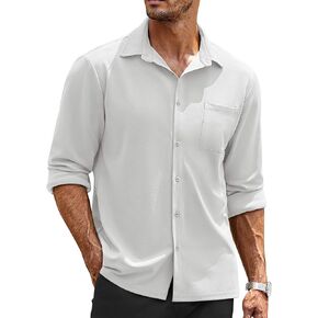 COOFANDY Men's Long Sleeve Wrinkle Free Shirts Casual Button Down Shirts