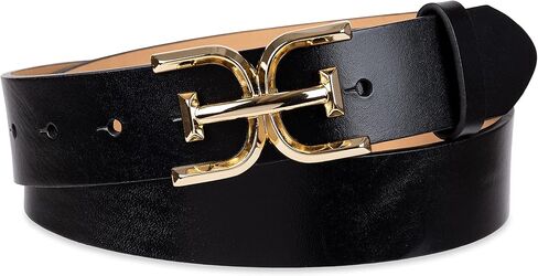 Sam Edelman Women's Double-e Logo Plaque Buckle Jean and Trouser Belt in Saudi Arabia