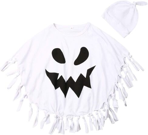 Thorn Tree Halloweens Baby Boys Girls Suit Ghost Robe Fancy Party Costume Toddler Clothes Baby Hats 2PCS Outfits Set in Kuwait