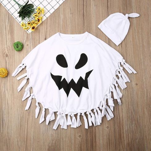 Thorn Tree Halloweens Baby Boys Girls Suit Ghost Robe Fancy Party Costume Toddler Clothes Baby Hats 2PCS Outfits Set in Kuwait