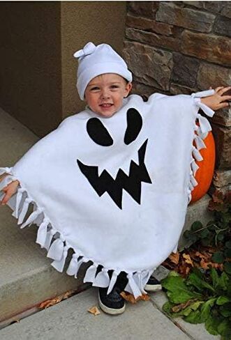 Thorn Tree Halloweens Baby Boys Girls Suit Ghost Robe Fancy Party Costume Toddler Clothes Baby Hats 2PCS Outfits Set in Kuwait