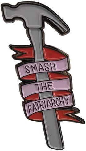 GuDeKe Smash The Patriarchy Enamel Pins Feminist Gifts Women Empowerment Gifts Self Help Brooche in Saudi Arabia