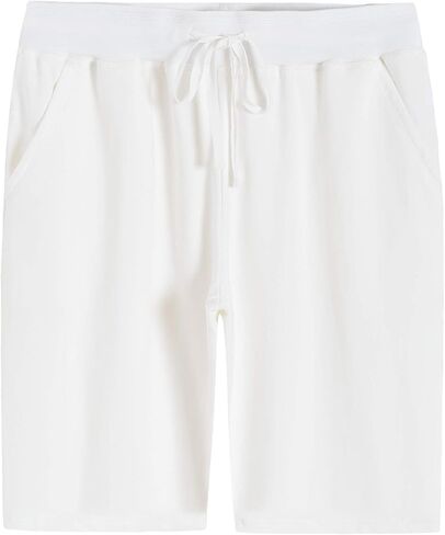 Weintee Women's Soft Knit Bermuda Shorts with Pockets in Kuwait