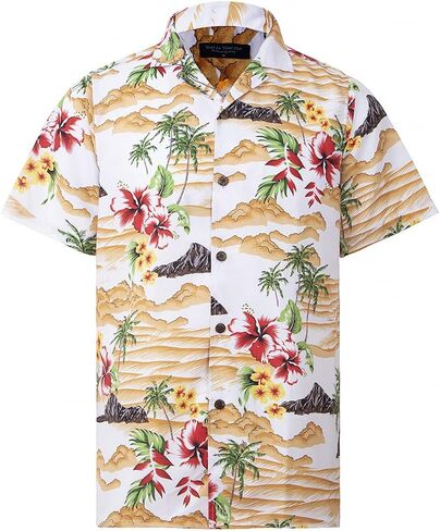 Year In Year Out Mens Hawaiian Shirt Regular Fit Hawaiian Shirts for Men with Quick to Dry Effect in Saudi Arabia