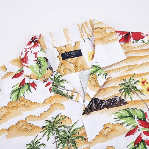 Year In Year Out Mens Hawaiian Shirt Regular Fit Hawaiian Shirts for Men with Quick to Dry Effect in Saudi Arabia