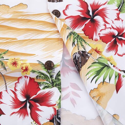 Year In Year Out Mens Hawaiian Shirt Regular Fit Hawaiian Shirts for Men with Quick to Dry Effect in Saudi Arabia