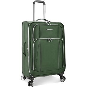 حقيبة السفر Lares Softside القابلة للتوسيع مع عجلات دوارة من Traveller's Choice، باللون الأسود، مقاس 30 بوصة in Kuwait