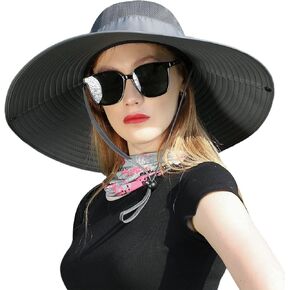 Wide Brim Sun Hat for Men Women UV Protection Ventilated Summer Hats for Fishing Hiking Garden Beach
