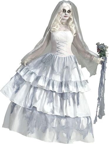 Forum Novelties Women's Deluxe Victorian Ghost Bride Costume in Kuwait