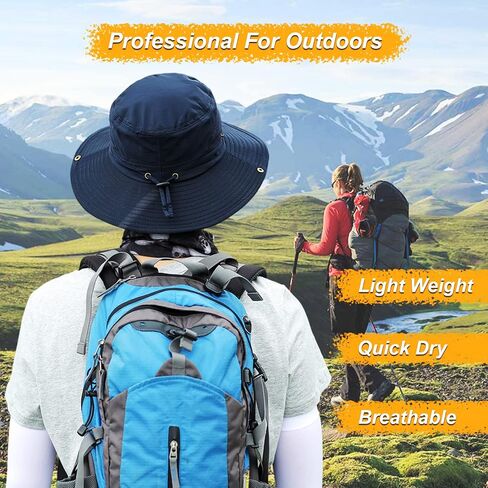 HUAMULAN Wide Brim Sun Hat for Women Men Summer UV Protection Bucket Hats in Saudi Arabia