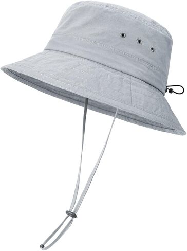 قبعة دلو من القطن المغسول للرجال من VOBOOM، قبعة Boonie قابلة للتعبئة للحماية من الشمس in Kuwait