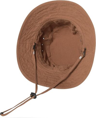 VOBOOM Men Cotton Washed Bucket Hat Packable Boonie Sun Protection Visor Cap in Kuwait