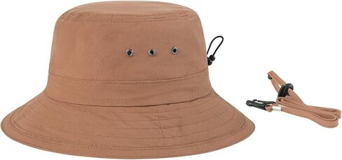 VOBOOM Men Cotton Washed Bucket Hat Packable Boonie Sun Protection Visor Cap in Kuwait