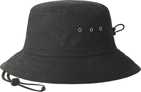 VOBOOM Men Cotton Washed Bucket Hat Packable Boonie Cap Sun Protection Visor Cap in Kuwait