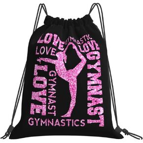 Gymnastics Drawstring Backpack Gym String Bag Drawstring Sackpack Sport For Womens Mens in Kuwait