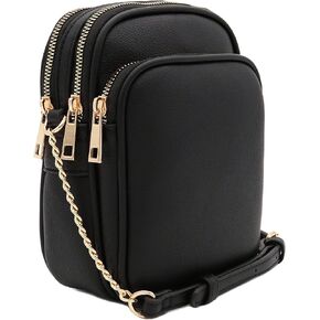 FashionPuzzle Multi Pocket PU Leather Casual Crossbody Bag with Adjustable Strap in Saudi Arabia