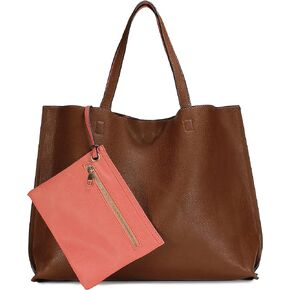 Scarleton Leather Tote Bag for Women, Womens Purses and Handbags, Reversible Tote Bags for Women, Purses for Women, H1842 in Saudi Arabia