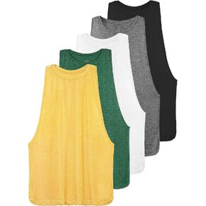 Ullnoy Workout Tank Tops for Women Running Muscle Tanks Sleeveless Loose Fit Gym Yoga Sport Shirts 3-5 Pack in Kuwait