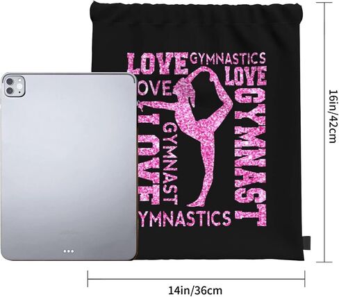 Gymnastics Drawstring Backpack Gym String Bag Drawstring Sackpack Sport For Womens Mens in Kuwait