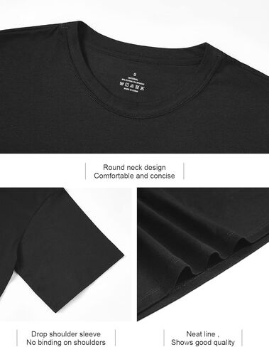 Xelky Womens Crop Casual Tops Tshirt Cotton Loose Workout Short Sleeve Round Neck Tee Yoga Running Shirts 4 Pack in Kuwait